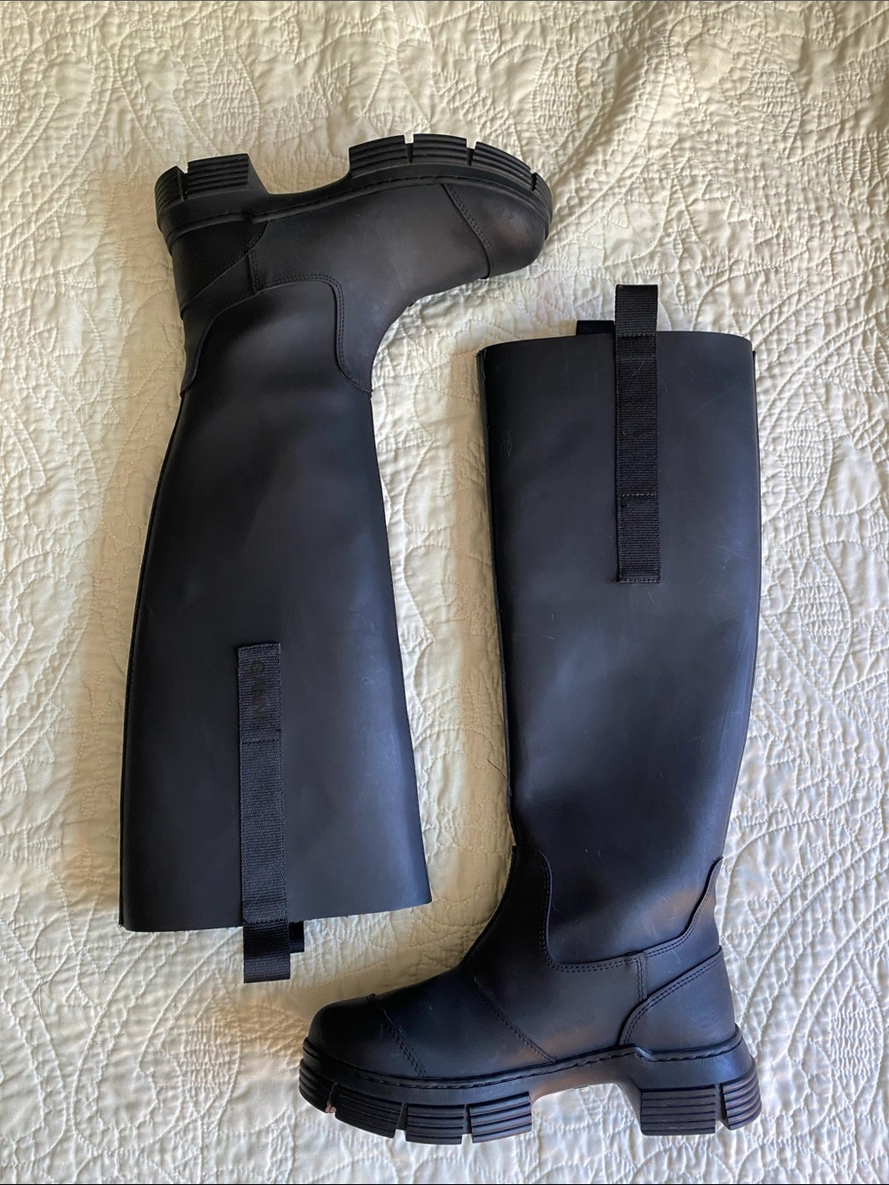 GANNI Tall Rubber Boots